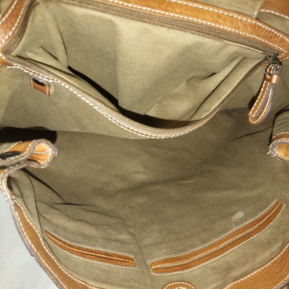 Banana Republic brown Chatham XL leather shopper tote purse - Picture 6 of 12